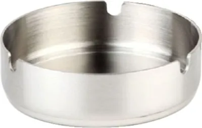 Produktbild von 1 Stück Aschenbecher Tischaschenbecher Zigarettenascher Ø 12cm Edelstahl matt