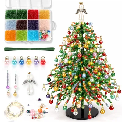 Bastelset: 3D-Kristallkerstboom mit LED-Licht, DIY