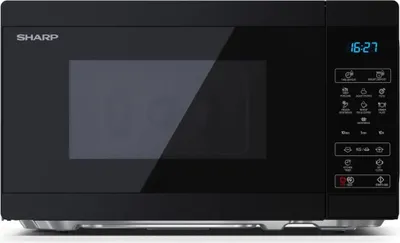 Produktbild von SHARP YC-MS02E-B Mikrowelle, 800W Mikrowellenleistung, 11 Leistungsstufen, schwarz
