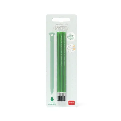 Produktbild von Legami Gelschreiber Ersatzminen 3er Set GRÜN Stärke M 0,7mm