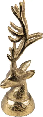 Produktbild von Clayre & Eef Figur Hirsch 17 cm Goldfarbig Aluminium