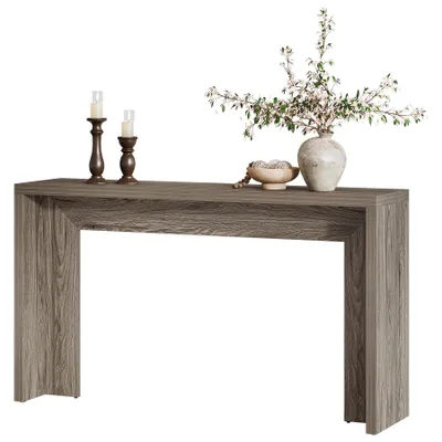 Produktbild von Tribesigns Konsolentisch im Landhausstil, 140 cm langer Sofatisch aus Holz mit Stauraum, Eingangstisch für Eingangsbereich, Flurtisch, Beistelltisch