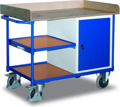 Produktbild von Variofit Werkstattwagen mit 2 Ladeflächen sw-600.611