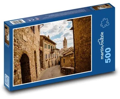 Zdjęcie produktu dla Puzzle 500 Historyczne ulice Asyżu - martinpuzzle