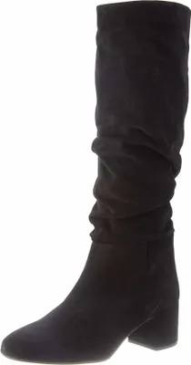 Produktbild von Högl Damen Stiefel aus Veloursleder mit Blockabsatz (ca. 5 cm) und Reißverschluss, Gr. 37