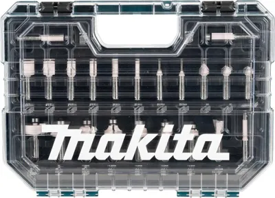 Produktbild von Makita Fräs-Bitsatz - für Holz - V-Groove