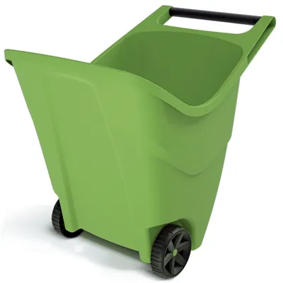 Produktbild von nabbi Gartenwagen aus Kunststoff IWO85Z 85 l - oliv