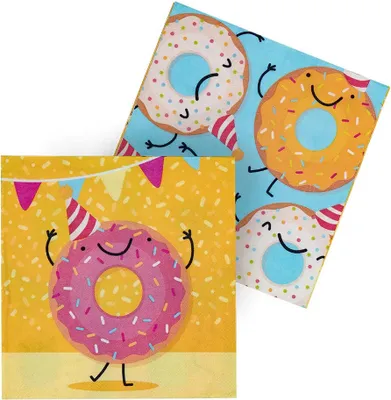 Produktbild von 20 Happy Donut Servietten 33cm