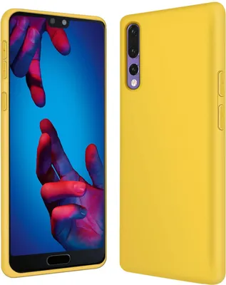 Produktbild von Hülle Huawei P20 Pro Handy Schutz Cover Silikon Gel Case Handyhülle Tasche, gelb
