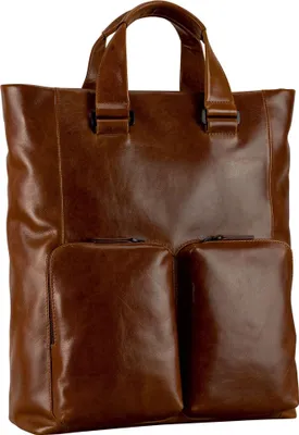 Produktbild von LEONHARD HEYDEN Leder Laptoprucksack Rucksack mit Laptopfach Porto Tote Bag / Backpack Brown braun