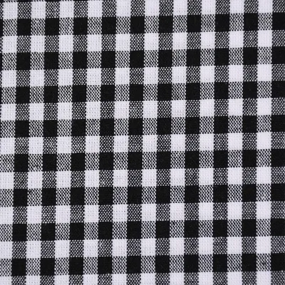 Produktbild von Baumwollstoff Meterware kariert weiß schwarz 5mm 1,4m