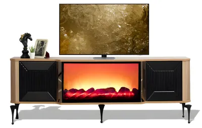 Productafbeelding van Moderne TV-kast met openklappende deuren en LED-verlichting