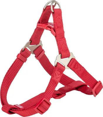 Produktbild von TRIXIE Premium One Touch Geschirr - rot - 80–100 cm/25 mm