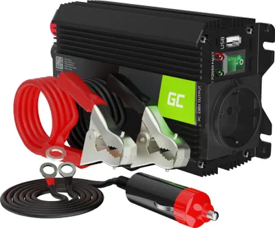 Productafbeelding van Green Cell INVGC02 - Netvoeding en spanningsomvormer voor auto, zwart
