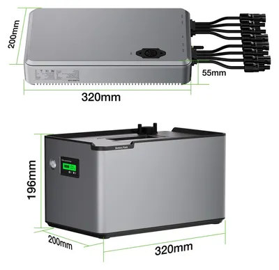 Image de Système de stockage d'énergie solaire 2048 Wh - Micro-onduleur 800 W - Hub PV double MPPT 1600 W