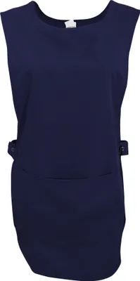 Produktbild von Dennys Damen Latzschürze mit Tasche PC2436 (S/M) (Marineblau)