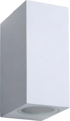 Immagine prodotto di Applique da esterno ZORA bianca 2xGU10x5W in alluminio, dimensioni: 15x9x6,5 cm, IP44, Lucide