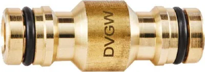 Produktbild von GEKA plus-Verbindungs- Stecker, Stecksystem, KTW, Messing Bl 5 Stk