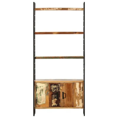 Immagine prodotto di Libreria 4 livelli 80x30x180 cm in legno massiccio antico