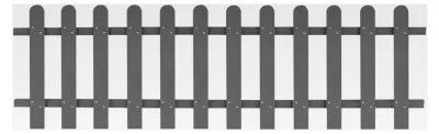 Produktbild von Lattenzaun, Zaunelemente, Steckzaun, Teichzaun, Sicherheitszaun, Gartenzaun, Zäune für den Garten, WPC 200 x 60 cm