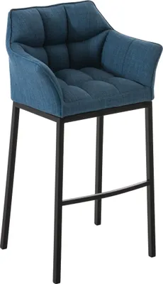 Produktbild von Barhocker HLO-CP1 B Stoff mit 4-Fuß Gestell  blau