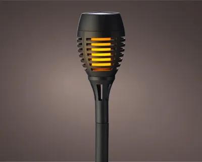 4 Solarfackeln mit flackerndem Flamme Effekt