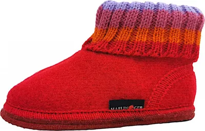 Produktbild von Haflinger Paul Kinderschuhe Mädchen Hausschuhe Rot Freizeit