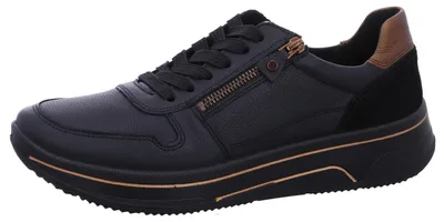 Image de Chaussures basses de sport Ara à semelle moulée mode en noir, taille 7,5