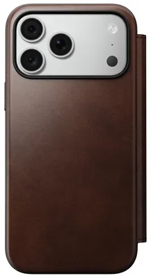 Obrázek produktu pro Nomad Modern Leather Folio, rustic brown (Horween) - iPhone 18 Pro Max/17 Pro Max