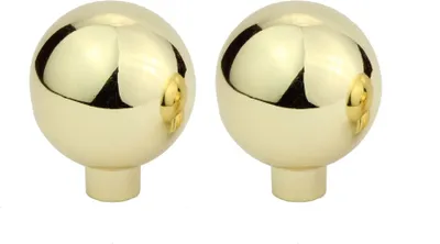 Produktbild von Natural Goods Berlin Möbelgriff BALL, Möbelknopf, Schrankgriff, Knauf für Schublade und Tür, Gold, 2 Stück