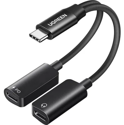Obrázok produktu pre UGREEN USB-C audio adaptér pre slúchadlá a nabíjanie
