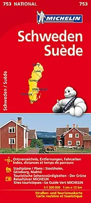 Produktbild von Michelin Nationalkarte Schweden 1 : 1 200 000