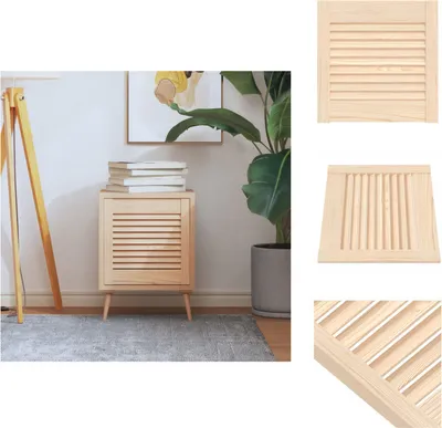 Obrázek produktu pro vidaXL Dveře skříně s lamelami 39,5x39,4 cm borovicový masiv - Dveře skříní