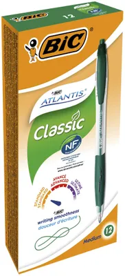 Immagine prodotto di Penna a sfera BIC ATLANTIS Classic, 0,4 mm verde
