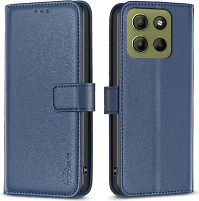 Produktbild von Motorola Moto G15 / G17 (Power) Hülle - BINFEN Klapphülle - Blau