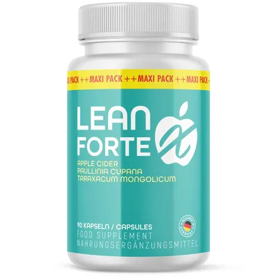 Produktbild von Lean Forte X Kapseln - perfekter Begleiter für den Alltag - in der großen Maxi-Dose - 90 Kapseln Inhalt