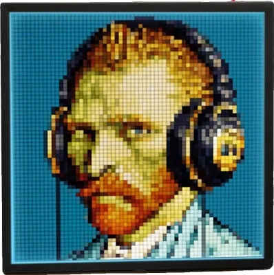 Obrázek produktu pro Divoom Pixel Art Display, připojení WLAN, napájení USB, černý