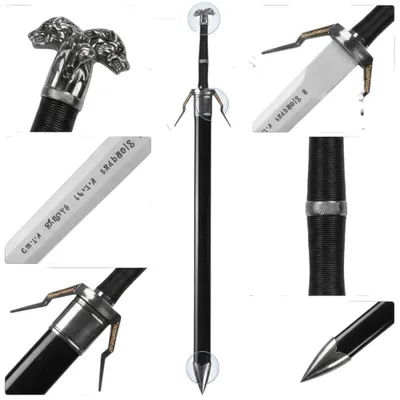 Immagine prodotto di Spada lunga fantasy con fodero – Design ispirato al cinema, lama in bambù, decorazione per la casa, oggetto da collezione, 122 cm, JT10643