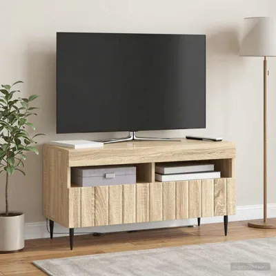 Obrázek produktu pro Maison Exclusive – Skříňka pod LED televizor ZWOLLE, rozměry 81 x 35 x 43 cm, Imitace dub Sonoma