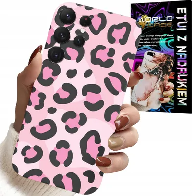 Obrázek produktu pro Pouzdro Pro Samsung Galaxy S25 Ultra - Růžové S Leopardím Potiskem Dámské