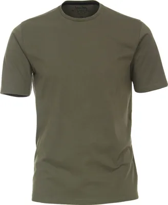 Produktbild von REDMOND Casual Herren T-Shirt Rundhals Regular-Fit Jersey Olivgrün XL