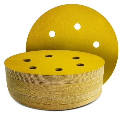 Obrázek produktu pro Brusný papír Klett, 150 mm, zrnitost 150, s 6 otvory, 50 kusů, určený pro excentrické brusky