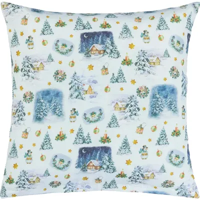 Produktbild von Weihnachten - 40x40 cm - Blau,Weiß