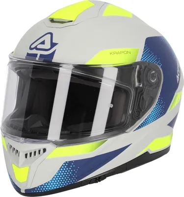 Zdjęcie produktu dla Kask ACERBIS Krapon 22.06 Grey Blue Yellow Shiny rozmiar L