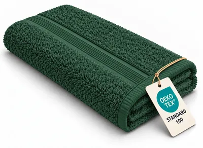 Zdjęcie produktu dla Ręcznik frotte 500 g/m² 50 x 100 cm ciemnozielony