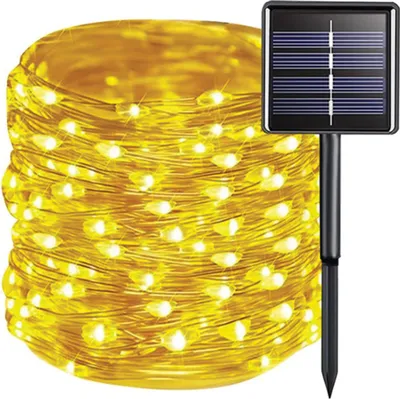 Productafbeelding van Gardlov 24007 Zonne-lichtslinger, 150 LED’s, IP44, 15 m, warm wit