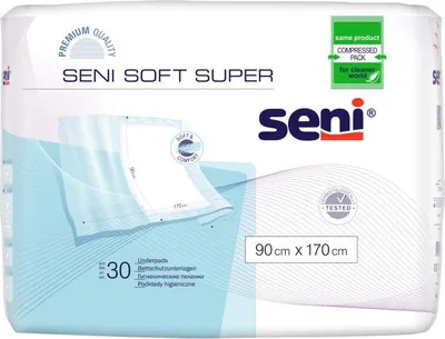 Produktbild von Seni Soft Super Bettschutzunterlage 90x170 cm 4X30 St