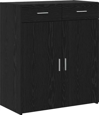 Image de Armoire de rangement avec tiroir Chêne noir 80 x 42.5 x 93.5 cm