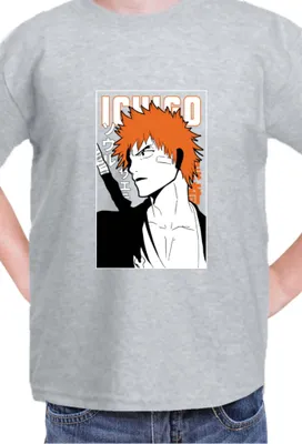 Obrázok produktu pre Detské tričko Kid Manga Japan Anime Comics Animation Bleach 006, 5-6 Rok - 116 / Heather šedá