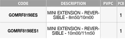 Produktbild von Garbolino Gomrf8198es Mini-verlängerung Für Polerute Silber 11.50 m Silber 11.50 m